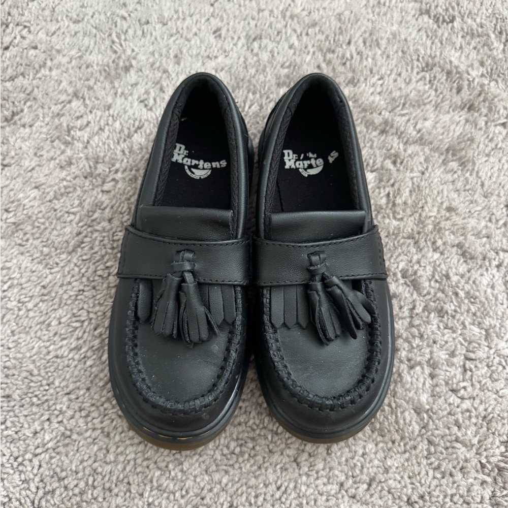 Dr. Martens Kids Black Moccasins